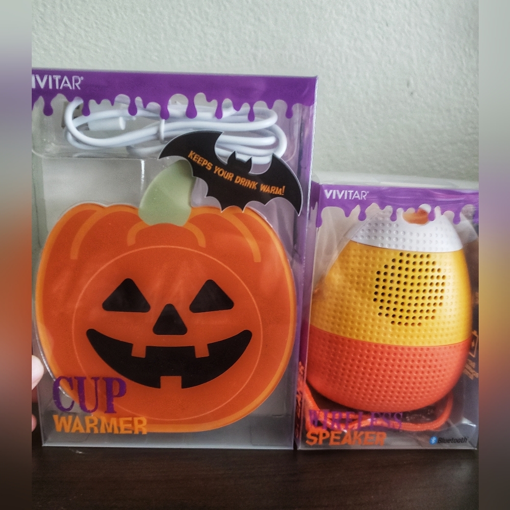 Super Cute 🎃 HALLOWEEN CUP WARMER & WIRELESS SPEAKER 2023
